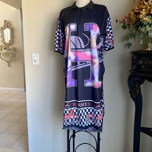 Unbranded Hermès Graphic shirt Tunic Dress NEW